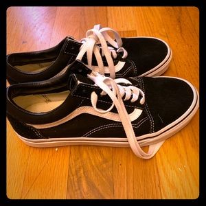Black Vans. Size Women’s 8 or Men’s 6.5
